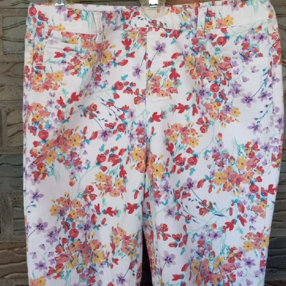 Girls Size 14-16 Floral Pants